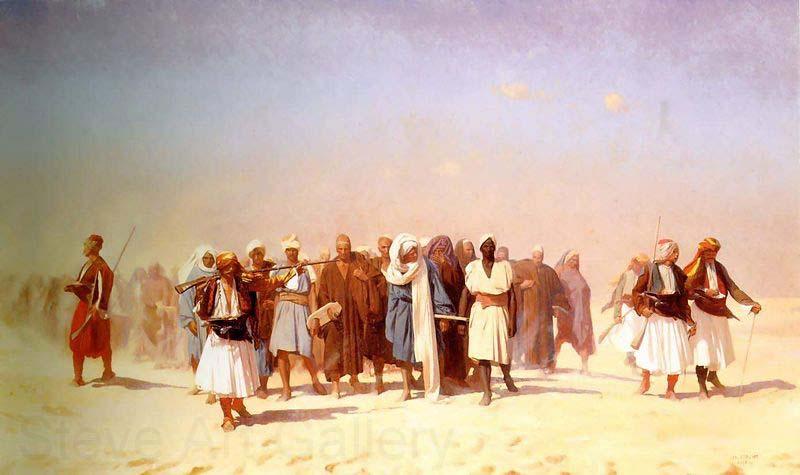 Jean-Leon Gerome Egyptian Recruits Crossing the Desert Spain oil painting art